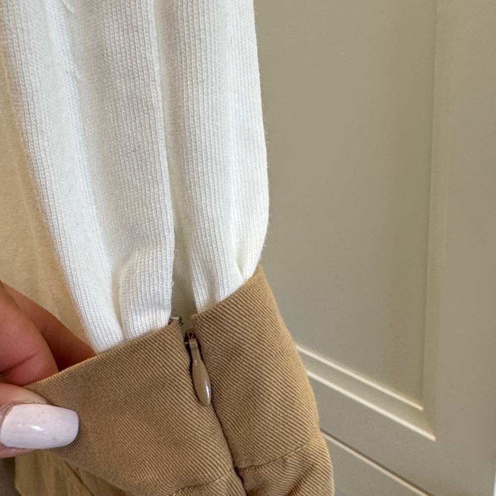 Veronica Beard White and Tan Dress - Picture 9 of 12